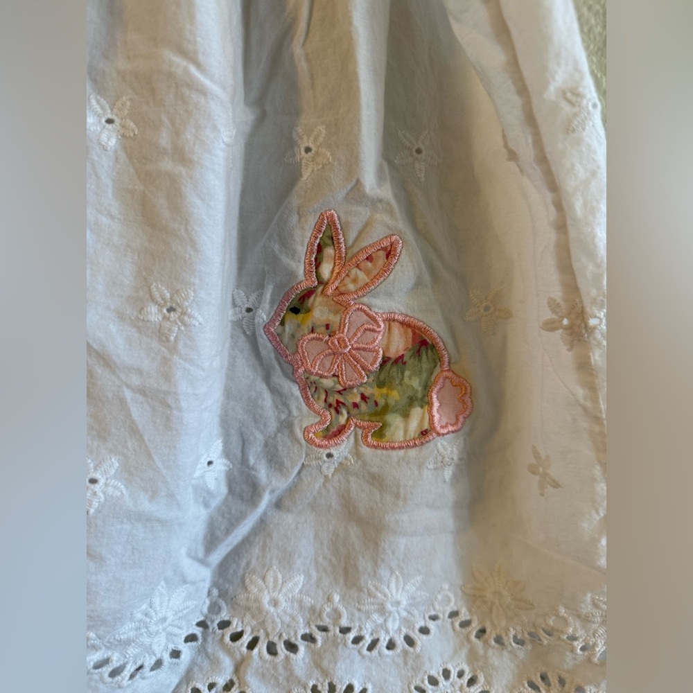 Angel White Kids Casual Dress with Pink Accents - Picture 3 of 6